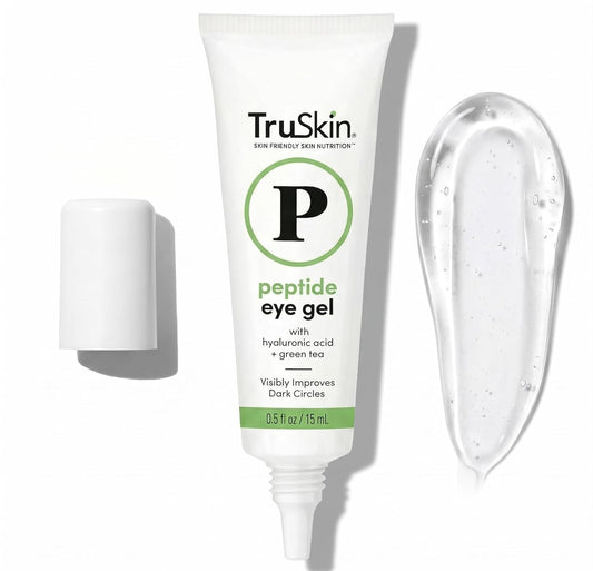 TruSkin Peptide Eye Cream Gel - Hydrating Under Eye Treatment for Dark Circles & Fine Lines | 0.5 Fl Oz