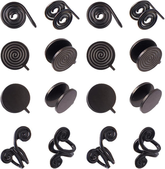 Pressure Earrings for Keloids - Stainless Steel Clip-On Compression Ear Cuff | Adjustable Non-Pierced Design for Men & Women