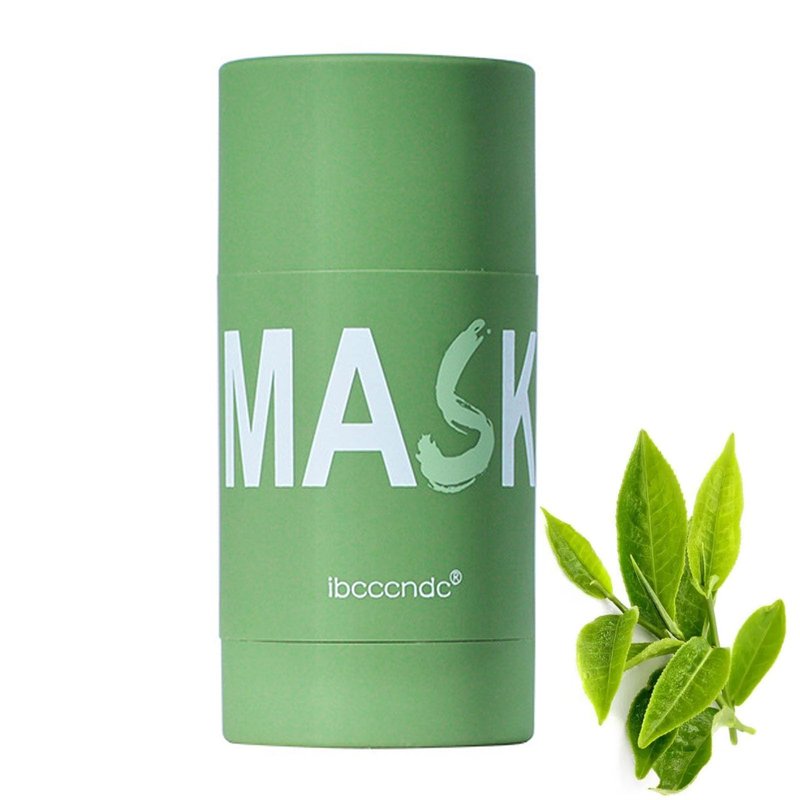 JISKG Green Tea Clay Mask Stick, Blackhead Remover with Green Tea Extract, Deep Pore Cleansing, Moisturizing, Oil Control for Men and Women All Skin.