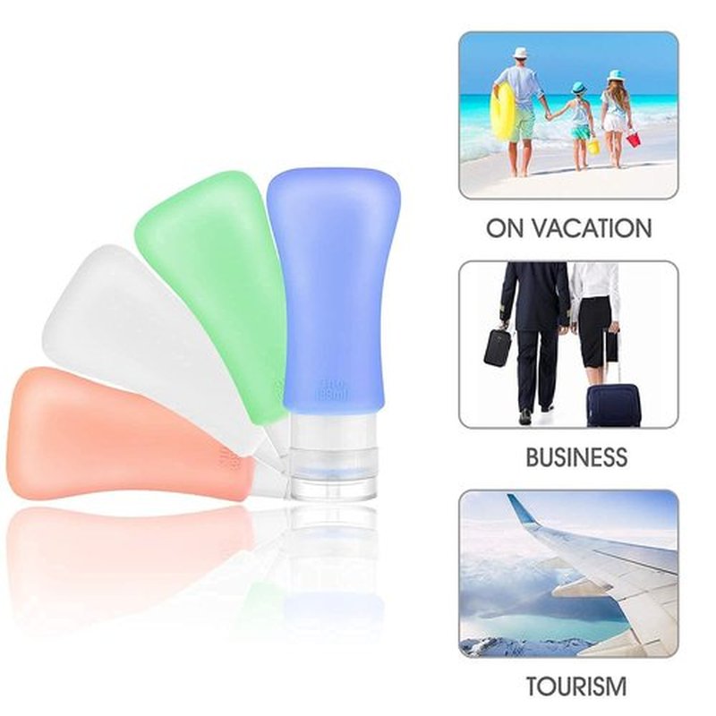20 Pack Travel Bottles BPA Free TSA Approved for Toiletries 3oz Leak Proof Travel Shampoo and Conditioner Bottles for Toiletries, Silicone Travel Size Toiletries Containers with Toiletry Bag Teapile