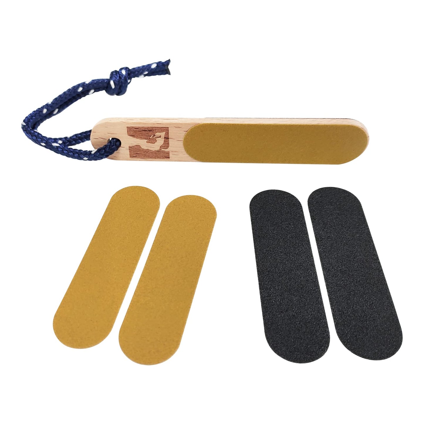 TWO STONES Double Sided Hand & Finger File for Rock Climbing - Great for Gym, Rock Climbers (CJ-CB2101)
