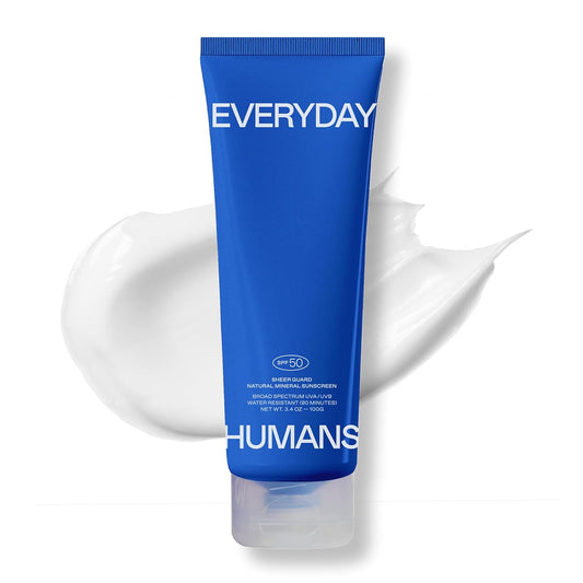 Sheer Guard Natural Mineral Sunscreen SPF 50 - Zinc Oxide, Reef-Friendly | Travel Size, Fragrance-Free, Water Resistant