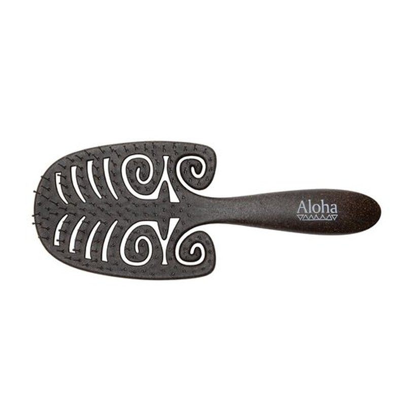Ibiza Hair Aloha-Series KV1 Kona Vent Brush - Vented Paddle Hairbrush for Detangling, Dry Hair & Scalp, Shower Use, Nylon Bristles, Professional Haircare