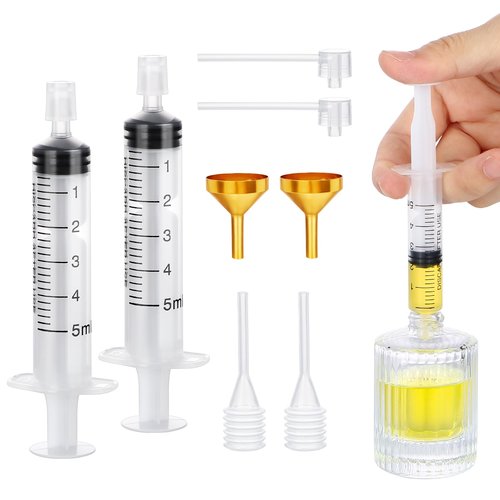 Segbeauty Perfume Refill Pump Tools, 8pcs Perfume Dispenser Transfer Tools Kit, Include 2 Funnel for Refill, 2 Clear Pump and Dropper, 5ml Plastic Perfume Extractor Refill Tool for Cologne
