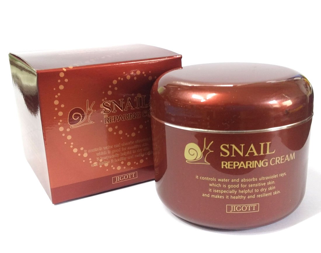 [JIGOTT] Snail Repairing Cream 100ml / snail secretion,moisturizing/Korean Cosmetics (1EA)