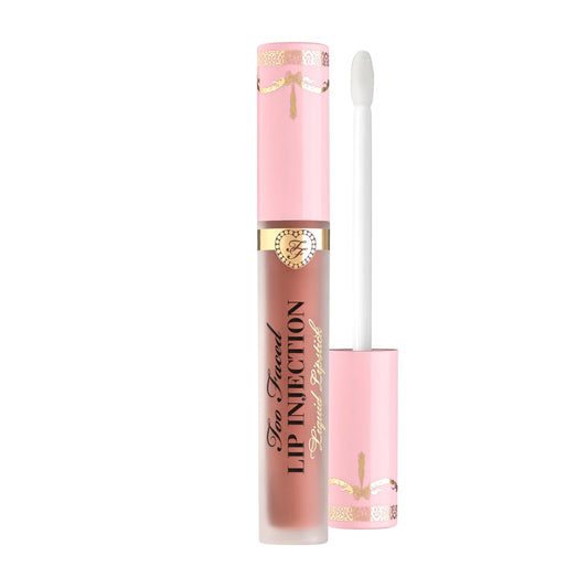 Too Faced Lip Injection Power Plumping Cream Longwear Liquid Lipstick | Hydrating, Matte + Long Lasting, 0.1 fl. oz.