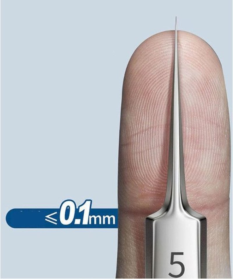 Usiveinborn Blackhead Remover, Usiveinborn Tweezers, Self Clip 0.05 Mm Tweezers, Professional Facial Blackhead Remover Tweezers, Blackhead Remover Tweezers (C)