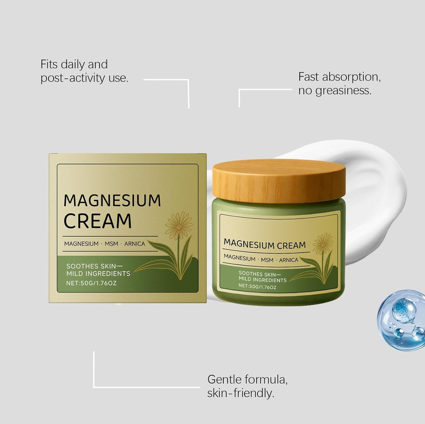 Magnesium Cream for Nerve Relief | Total Soothe with MSM & Arnica - 1 Piece