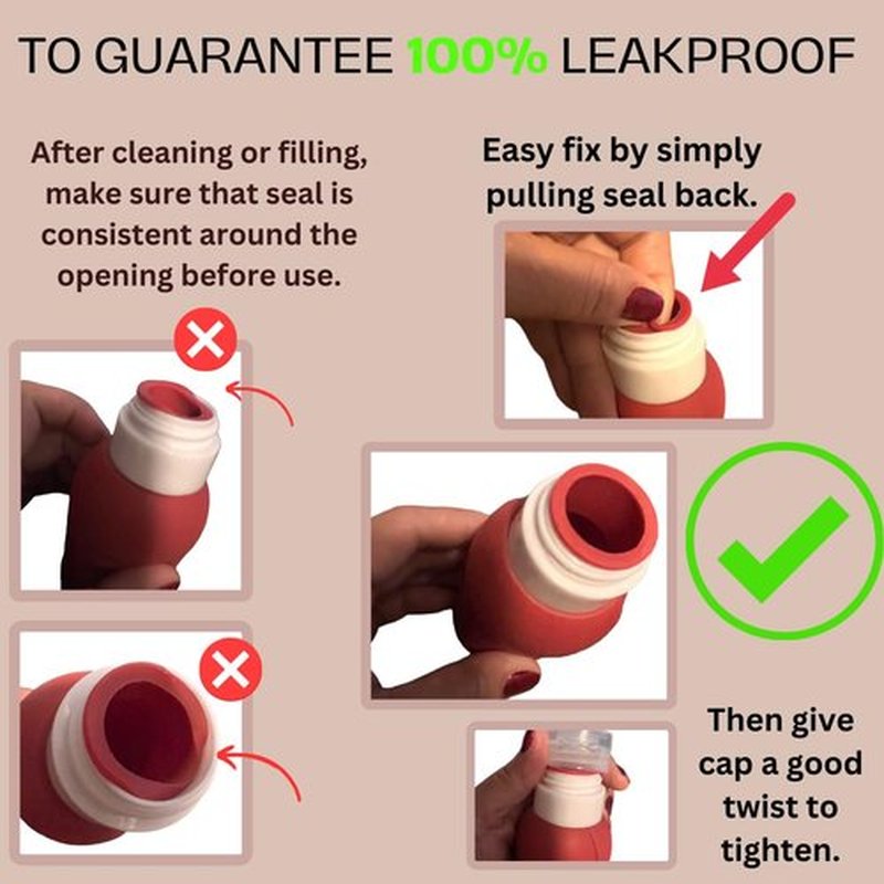 Vorgato Luxury- Silicone Travel Bottles for Toiletries - 3oz Travel Size Bottles - Silicone Travel Bottles - TSA Approved Travel Bottles - Refillable Travel Bottles