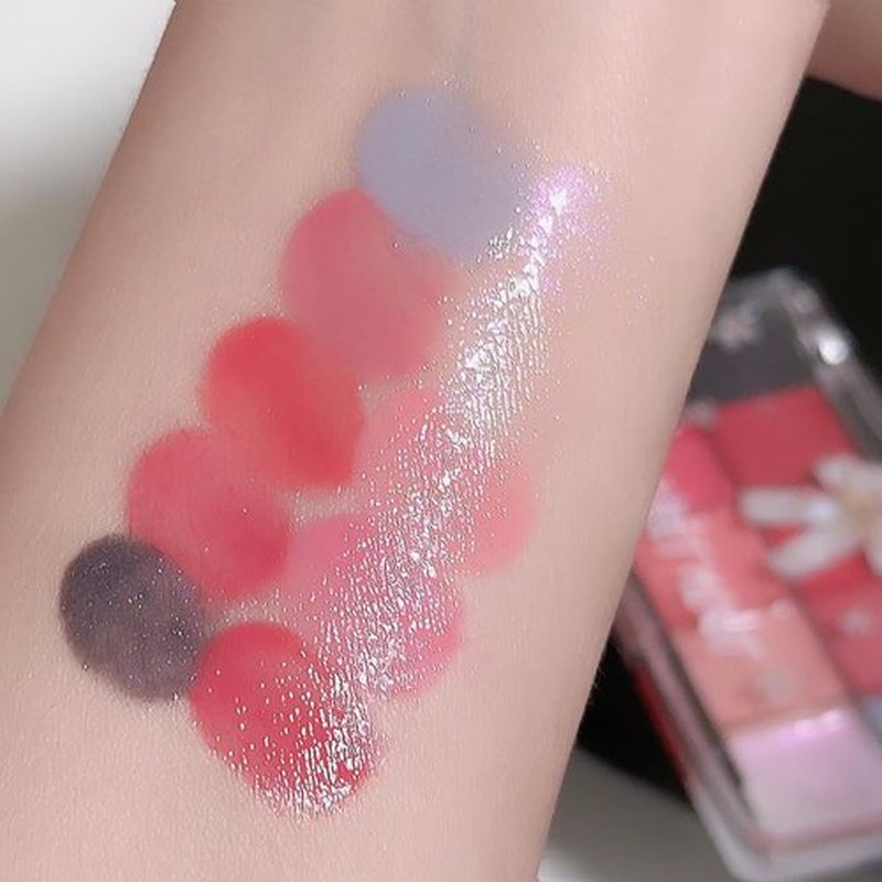 Jelly Lip Gloss Palette, 10 Color Lip Palette, High-Pigmented Lipstick Set, Long-Lasting Lip Gloss, Vibrant Lip Shades For Women Girls (Warm Palette, 1)