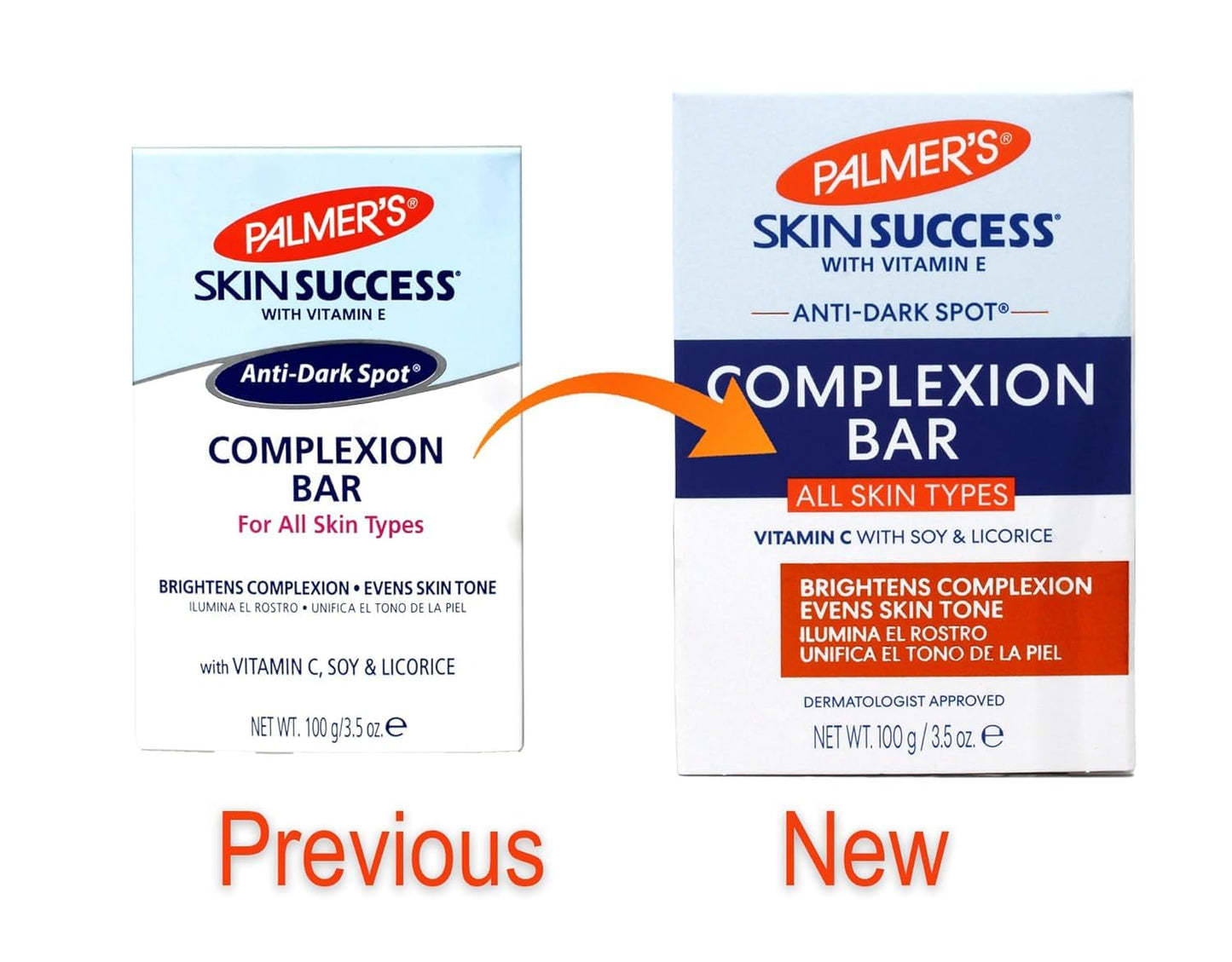 Skin Success Anti-Dark Spot Complexion Bar by Palmers for Unisex - 3.5 oz Cleanser - (Pack of 3)