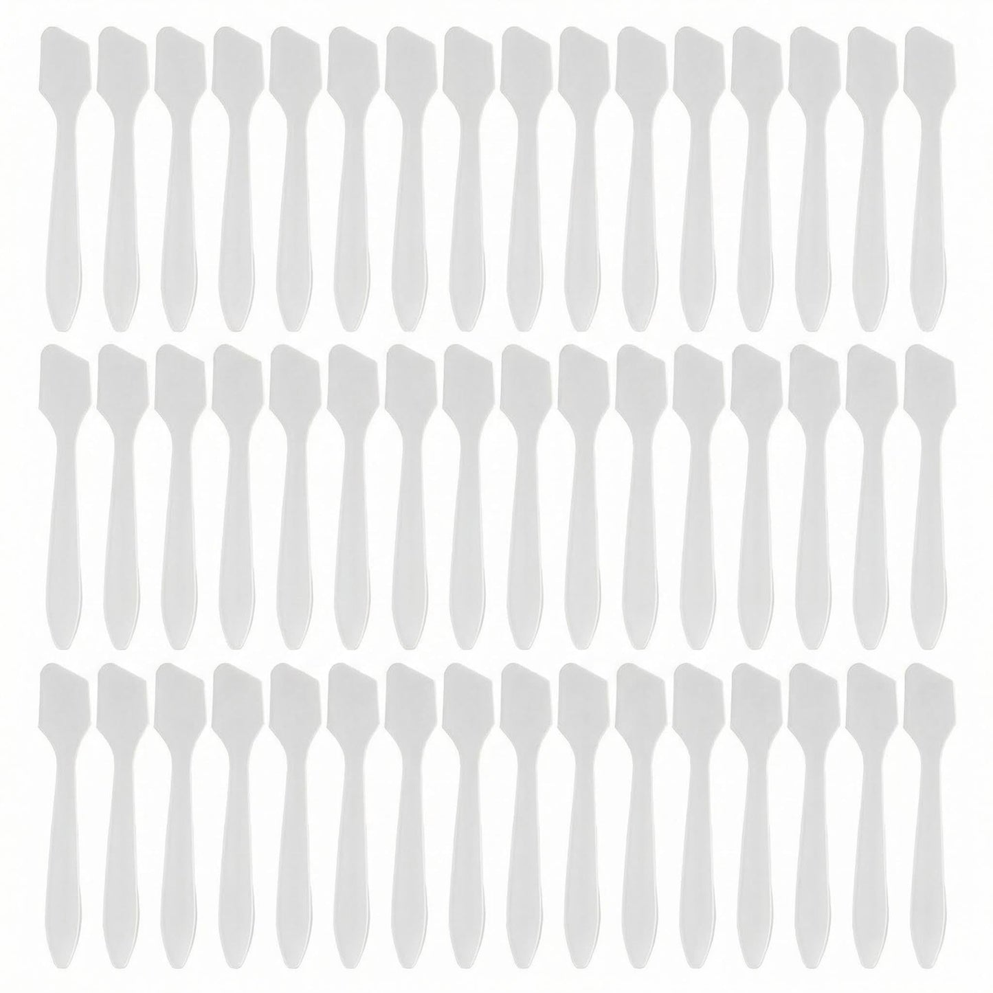 100 PCS Disposable Plastic 3.2" Spatulas Makeup Cosmetic Mask Frosted Tip Spatula Skin Care Facial Cream Spatula for Mixing and Sampling