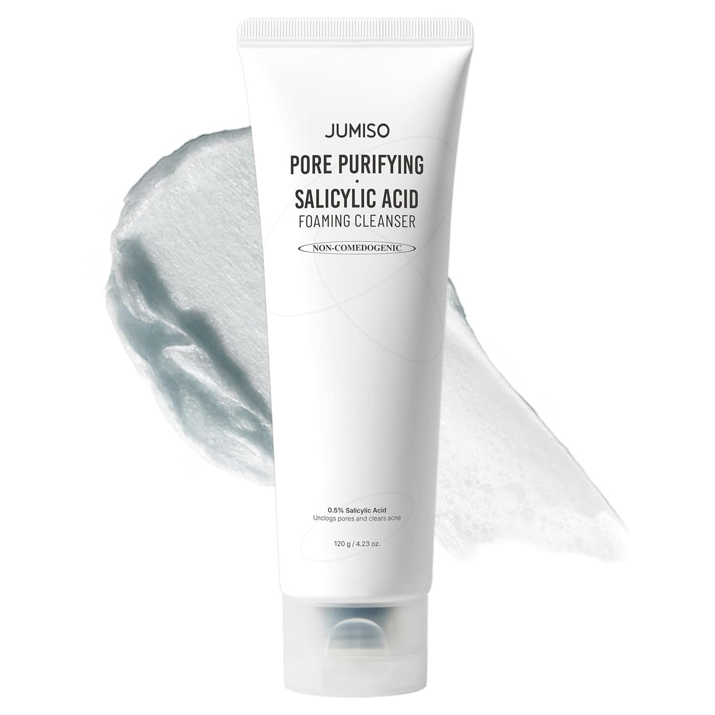 JUMISO 0.5% Salicylic Acid BHA Foaming Cleanser for Oily Skin 4.23 fl oz