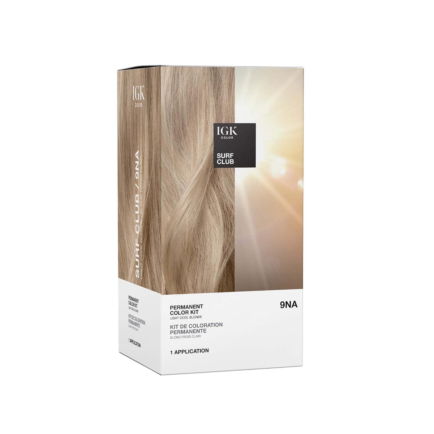 IGK Permanent Hair Dye Color Kit | 7 N Latte - Dark Natural Brown | 100% Gray Color Coverage + Strengthen + Shine | Ammonia Free
