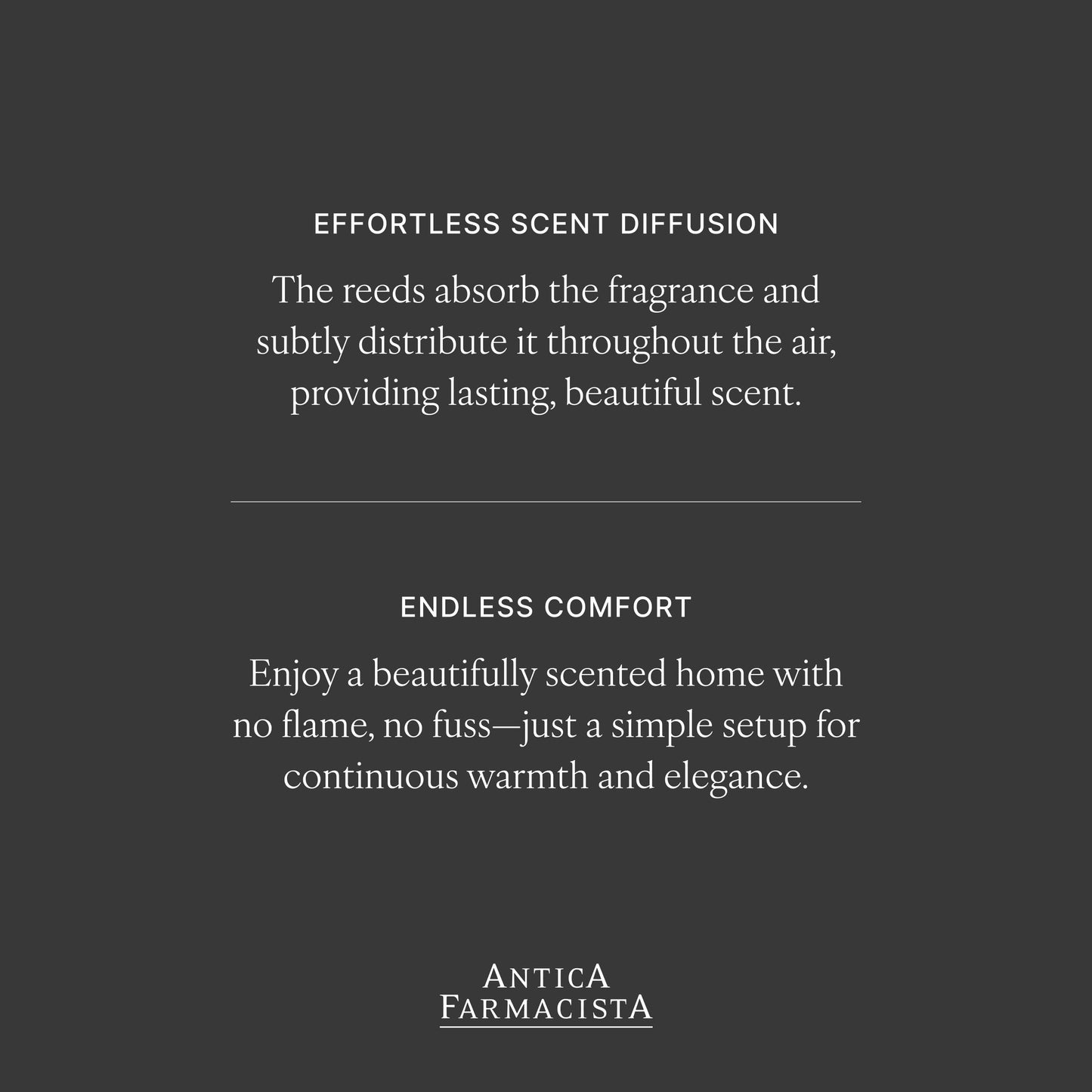 Antica Farmacista Home Ambiance Diffuser - Long-Lasting Reed Scent Diffuser - Luxury Room Freshener Gift - Santorini, 3.4 fl oz