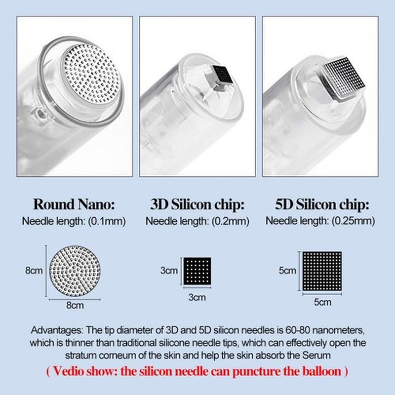 5pcs 3D Silicone Cartridges for Bayonet Microneedle Pen Disposable Replacement N2 M5 M7