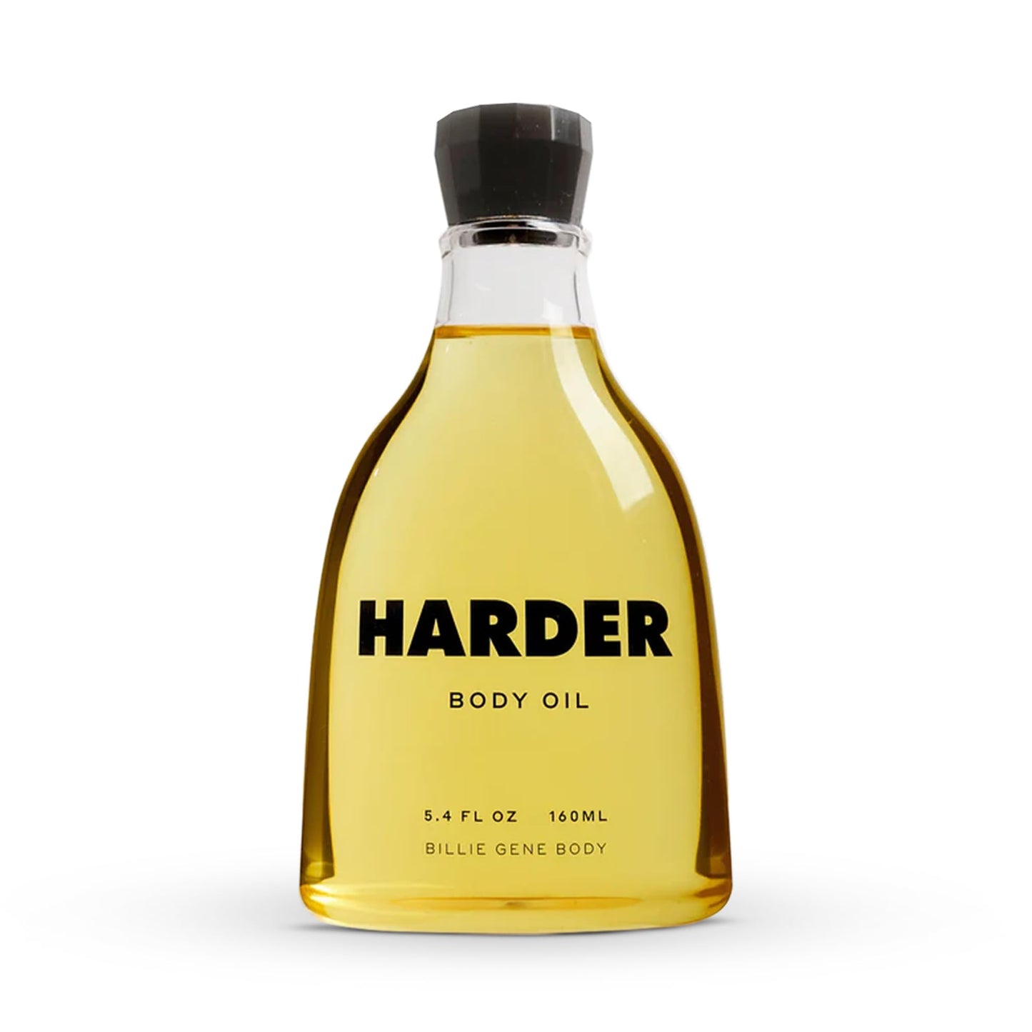 Billie Gene Body Harder Body Oil – Silky Nourishing Moisturizer with Jojoba & Shea Butter – Vegan and Cruelty-Free – Warm Woody Sandalwood & Leather Fragrance for Soft Glowing Skin 5.4oz