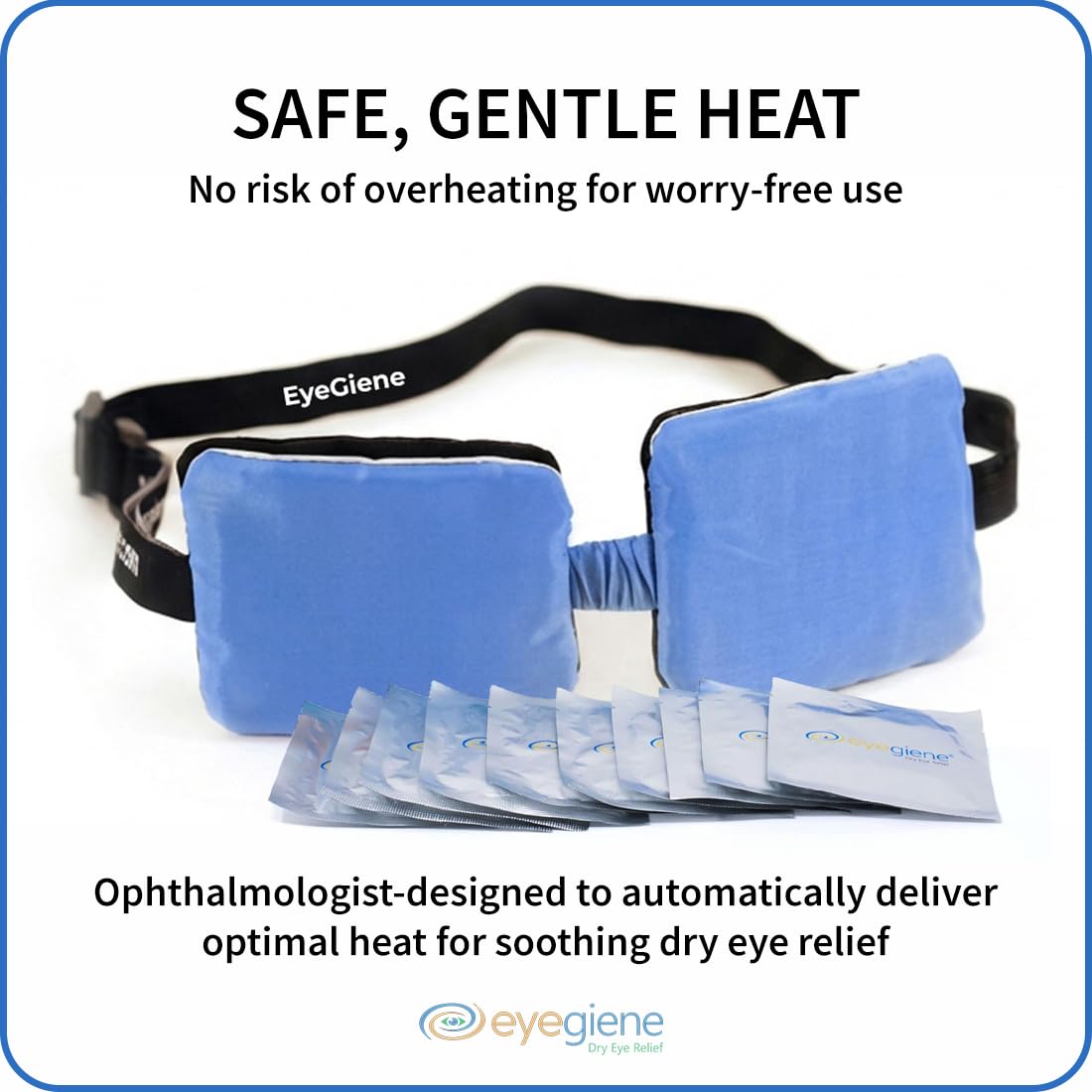 EyeGiene 30 Pairs of Warming Wafers for Insta-Warmth System Eye Mask, Dry Eye Mask, Multi-Use Heat Treatment for Dryness, Fatigue, Styes, Blepharitis, Medical Device, Travel Accessories, Refill Pack