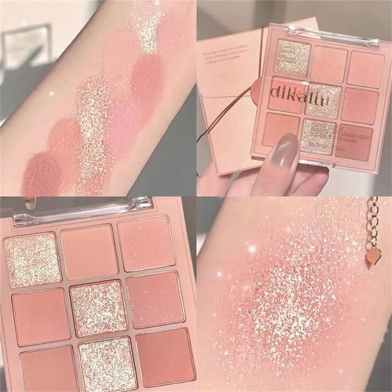 Blooming Your Own Beauty Eyeshadow Palette, 9 Shades, Glitter and Matte Finishes (02#)