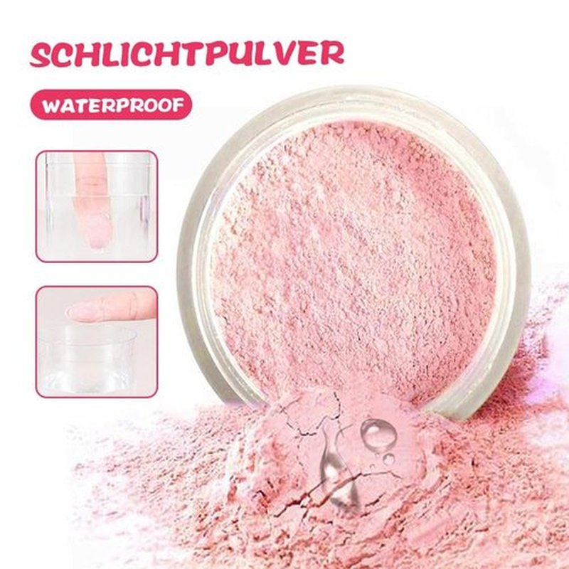 Blurring Setting Powder, 2025 Upgrade Pink Setting Powder Makeup Waterproof Setting Powder for All Skin Tones(#07)