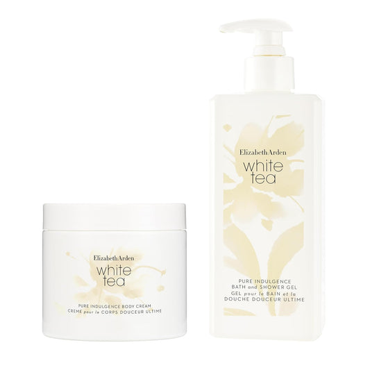 Elizabeth Arden White Tea Body Cream, Moisturizer for Dry Skin, Use Day or Night, Lightly Scented Fragrance, Softens and Moisturizes, Silky Smooth Finish, 13.54 oz