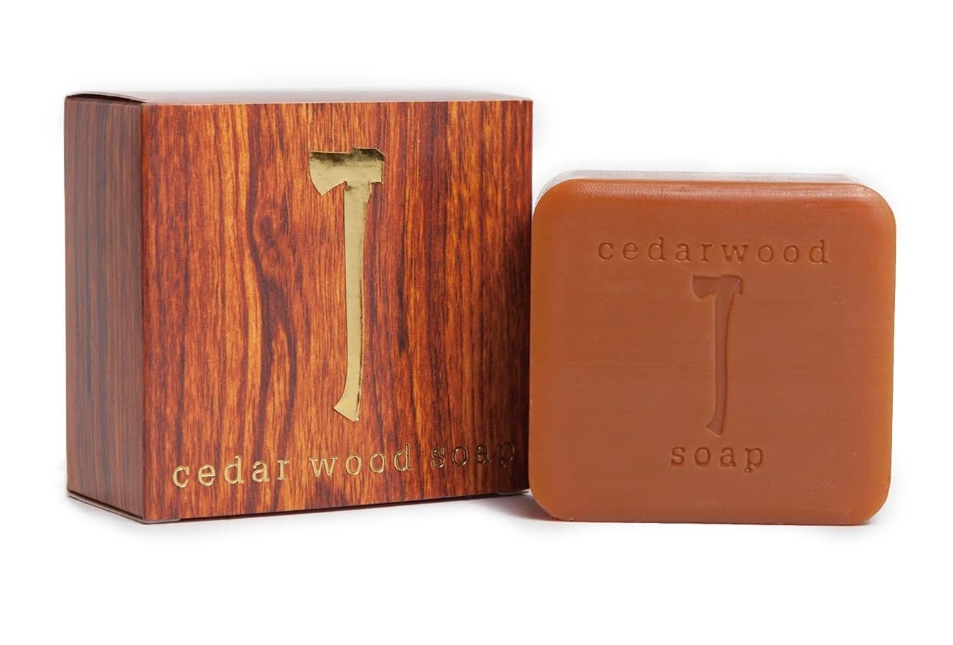Kalastyle CEDAR WOOD Soap and Hand Cleansing Spray DUO | Contains one 5.4 ounce bar of Soap and one 2 ounce bottle of CEDAR Wood Scented Cleansing Hand Spray | Vegan, Cruelty-Free | Made in USA