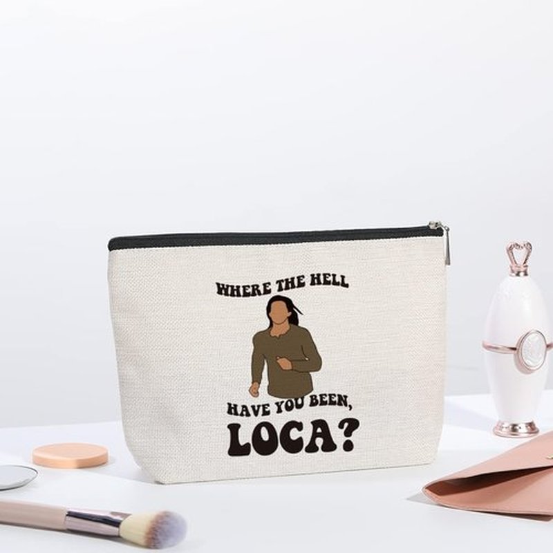 kdxpbpz Twilight Gifts for Women, Twilight Saga Cosmetic Bag, Where The Hell Have You Been Loca, Twilight Merchandise, Travel Toiletry Makeup Organizer Zipper Pouch Twilight Merch