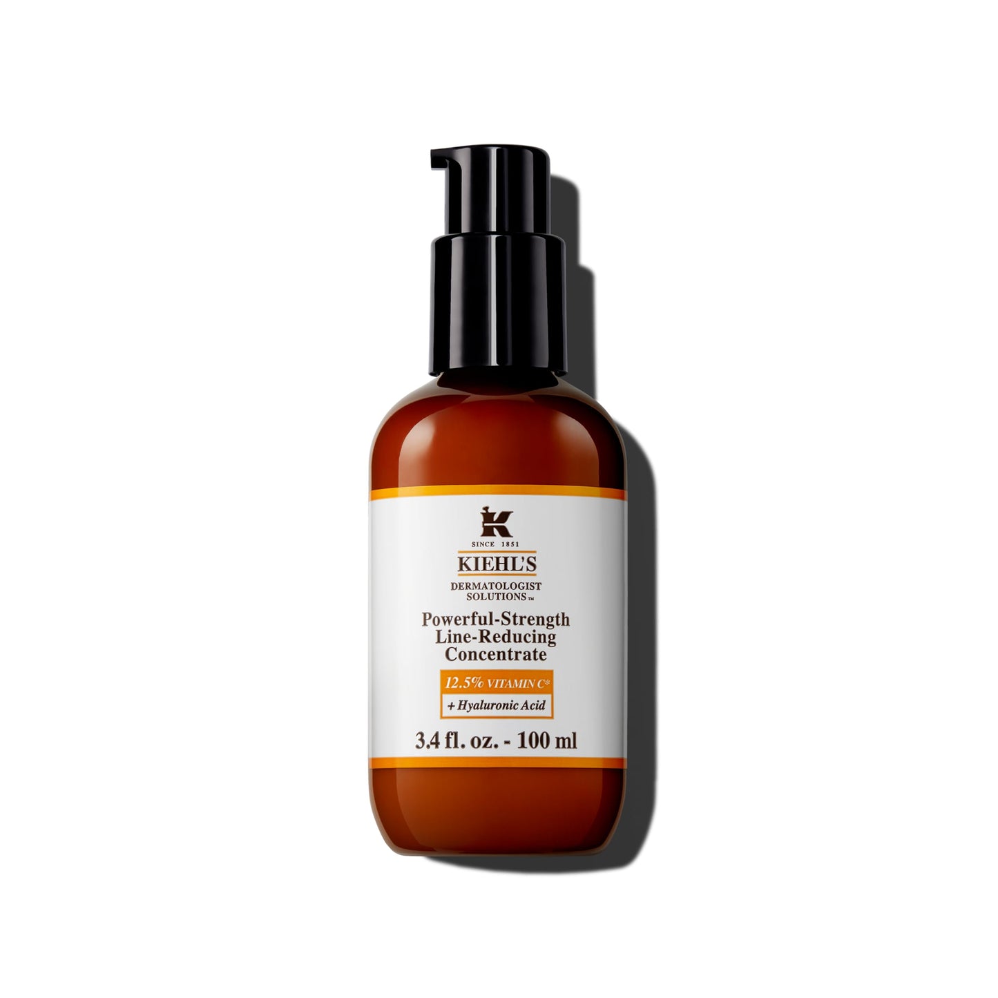 Kiehl's Powerful-Strength Vitamin C Face Serum, Lightweight Vitamin C Serum with Hyaluronic Acid, Improves Skin Texture, Boosts Radiance, & Reduces Fine Lines & Deep-Set Wrinkles, For All Skin Types