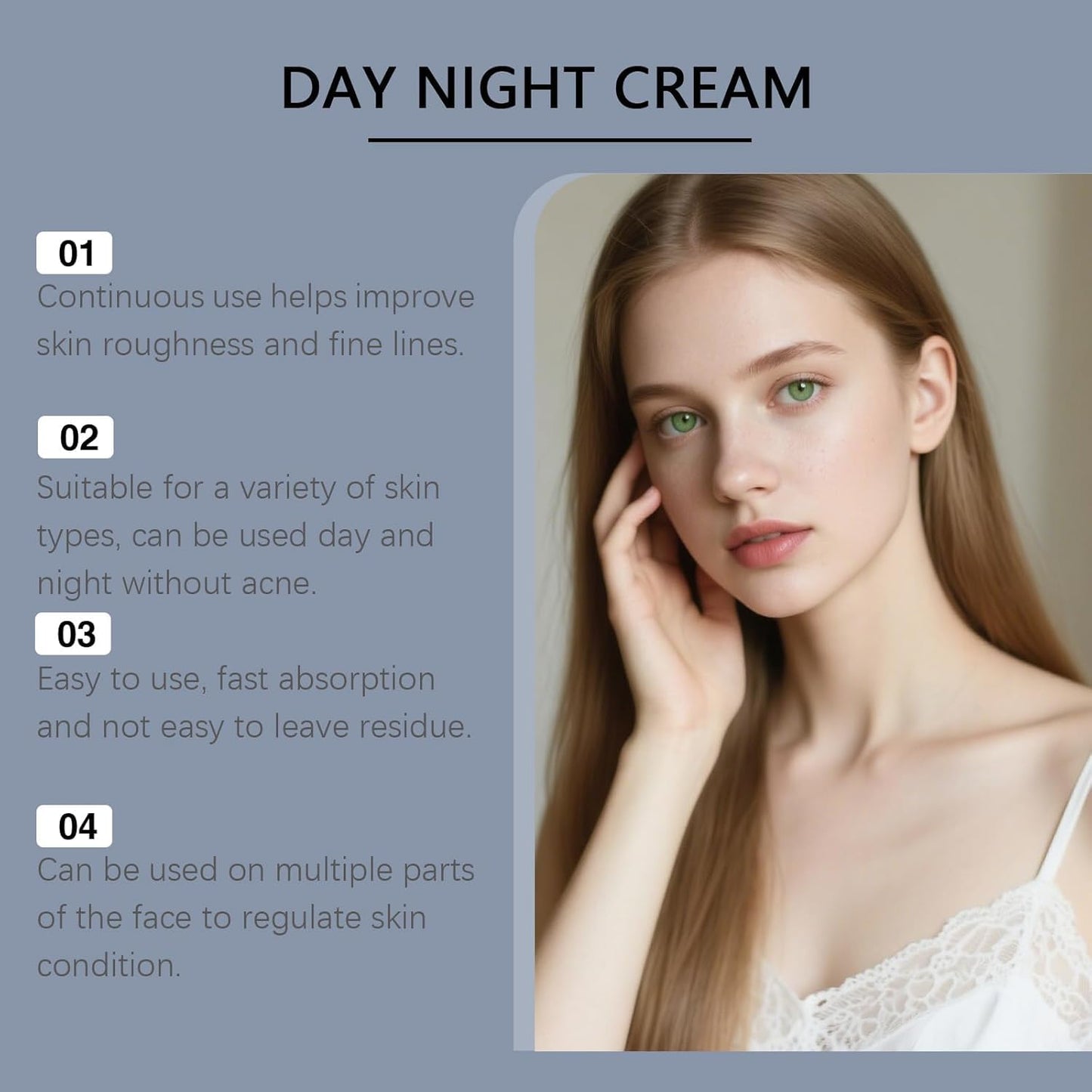 Retinol Face Cream, Collagen Neck Cream for Firming and Lifting, Anti-Wrinkle and Fine Line Reduction, Suitable for Men and Women, Renew and Protect Your Skin 1.76oz