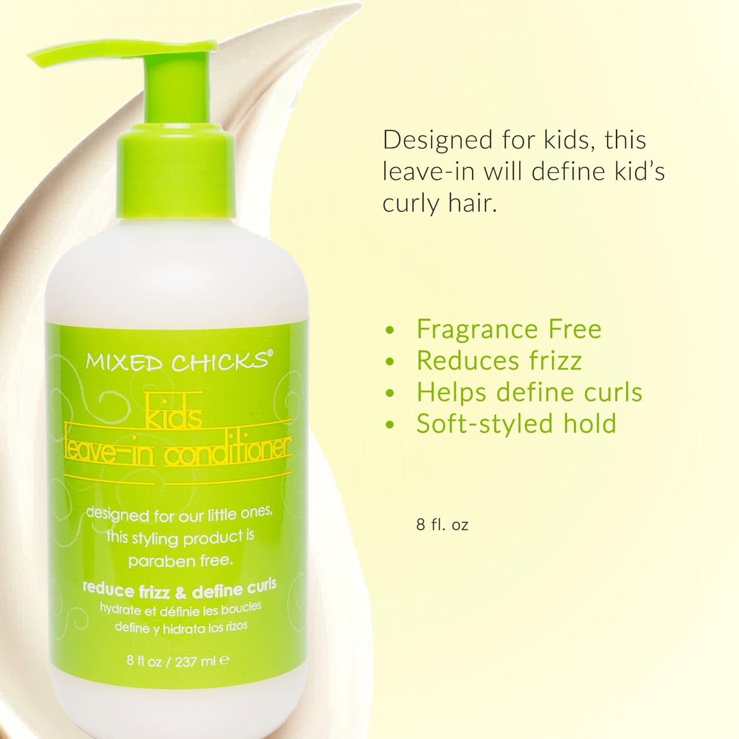 Mixed Chicks Kid's Quad Pack - Shampoo, Conditioner, Leave-in Conditioner, Tangle-Tamer, 8 fl.oz (Pack of 4)