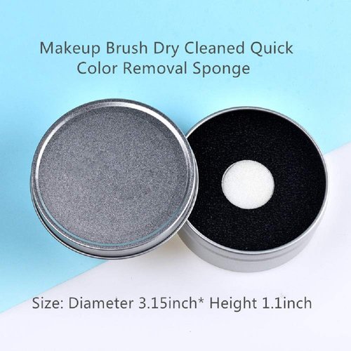 Silicon Makeup Brush Cleaner Mat with Brush Drying manual Make up brush cleaner cleanser machine Cosmetic Brush Cleaning Pad+Makeup Brush Dry Cleaned Quick Color Removal Sponge Scrubber Tool(Blue)