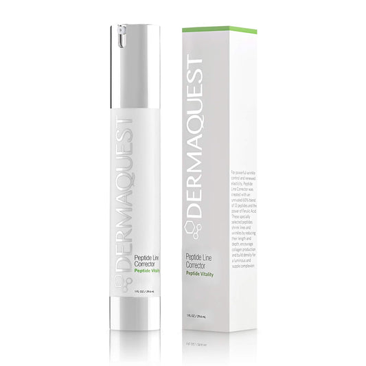 DermaQuest Peptide Vitality Serum - Anti-Aging Face Treatment for All Skin Types | 1 oz.