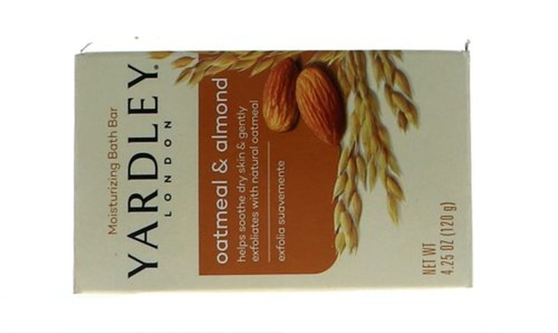 Yardley London Oatmeal and Almond Naturally Moisturizing Bath Bar, 4.0 oz. (Pack of 10)