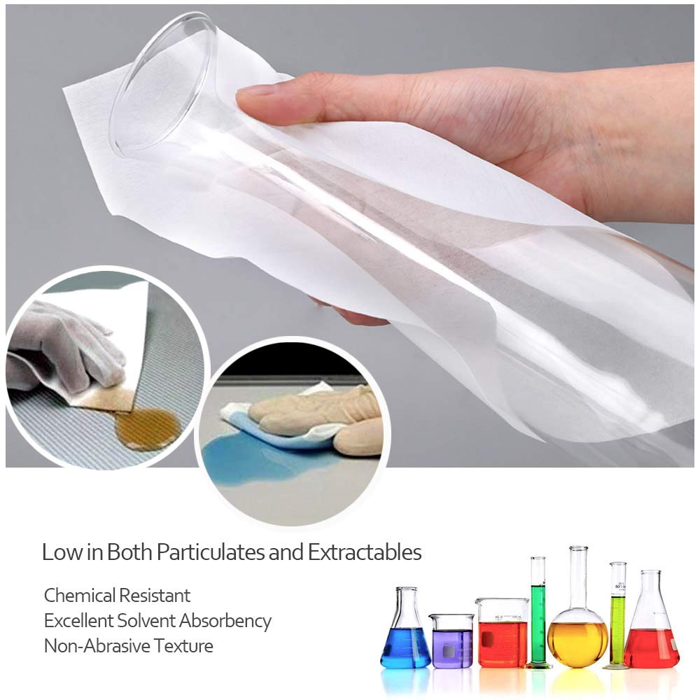 AAwipes Cleanroom Wipes Lint Free Wipes 4" x 4" Cellulose/Polyester Blend (4" x 4"-600 Pcs) Nonwoven Wipers (NW06804)