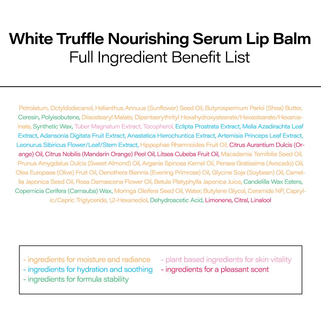 d'alba Piedmont Italian White Truffle Nourishing Serum Lip Balm, Vegan Skincare, Hydrating Lip Care with White Truffles for All Skin Types, Glowy Finish, Safe for Sensitive Skin (Pack of 2)