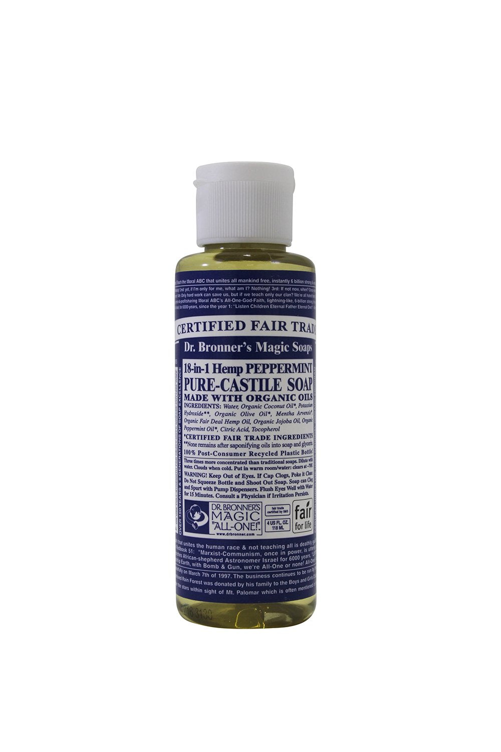 Dr. Bronner's - Pure-Castile Liquid Soap (Almond, 32 ounce) - Made with Organic Oils, 18-in-1 Uses: Face, Body, Hair, Laundry, Pets and Dishes, Concentrated, Vegan, Non-GMO