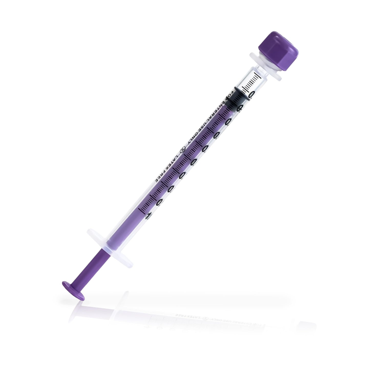 ONE-CARE Lab ENFit Syringe 1ml with Mounted Cap, Sterile, Low Dead Space, 30/bx Blister-Packed, Box of 30 Syringes,