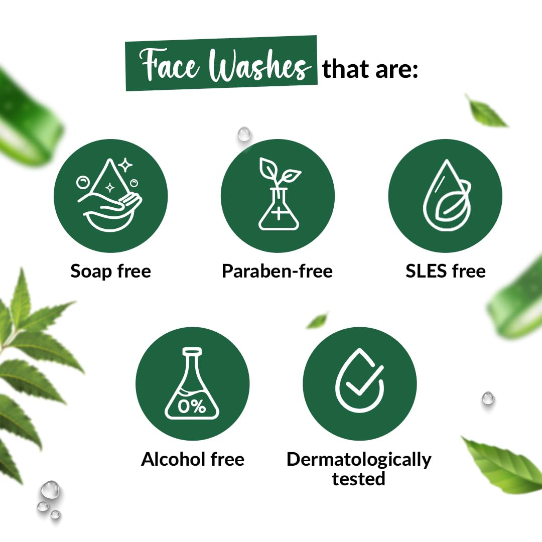 Medimix Ayurvedic Face Wash for All Skin Types - Soap Free - Paraben Free (100 ml / 3.4 oz)