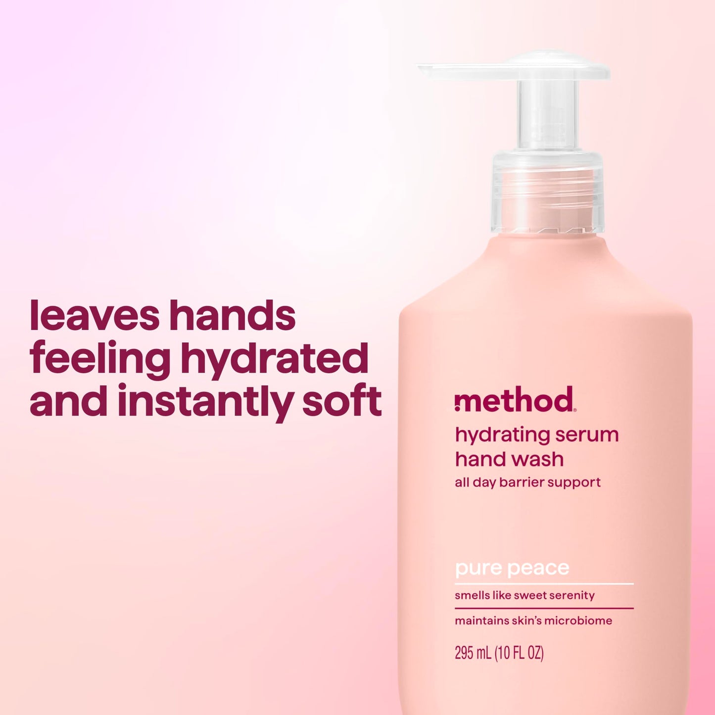 Method Hand Wash, Hydrating Serum, Pure Peace, 10 oz (Pack of 3)