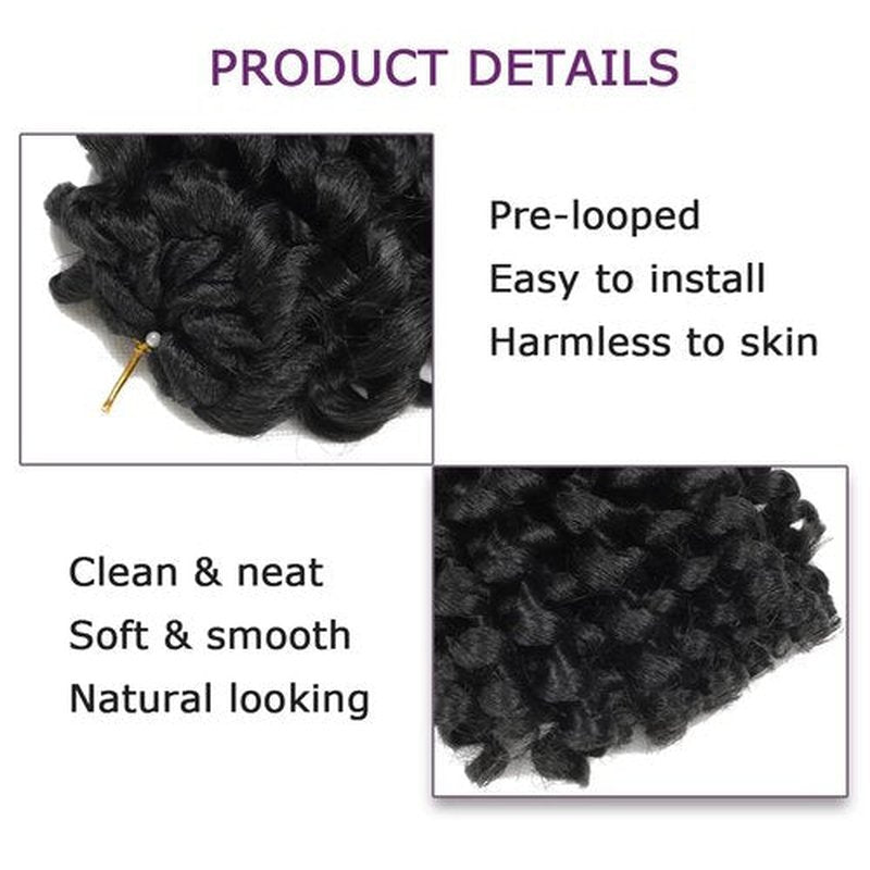 Wand Curl Crochet Braids Hair 8 Inch Jamaican Wand Curl Ombre Crochet Hair Jamaican Bounce Crochet Hair Colored Crochet Braids Ringlet Twist Hair Extension Crochet Hair(5PCS,Tgray)
