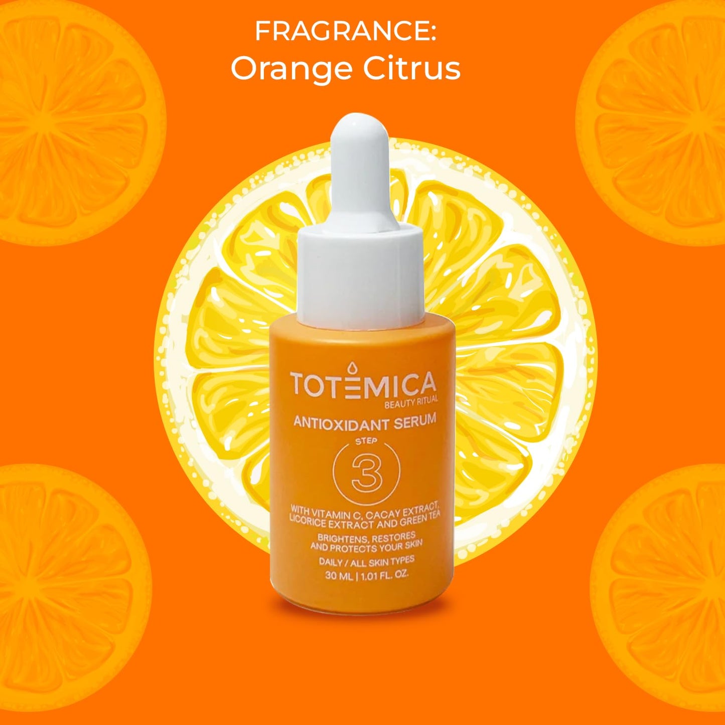 TOTEMICA Vitamin C Face Serum, Hydrating & Antioxidant Serum for Face, Vegan & Alcohol-Free Facial Serum for Radiant Glow | Premium Anti Aging serum - 1.01 Fl Oz