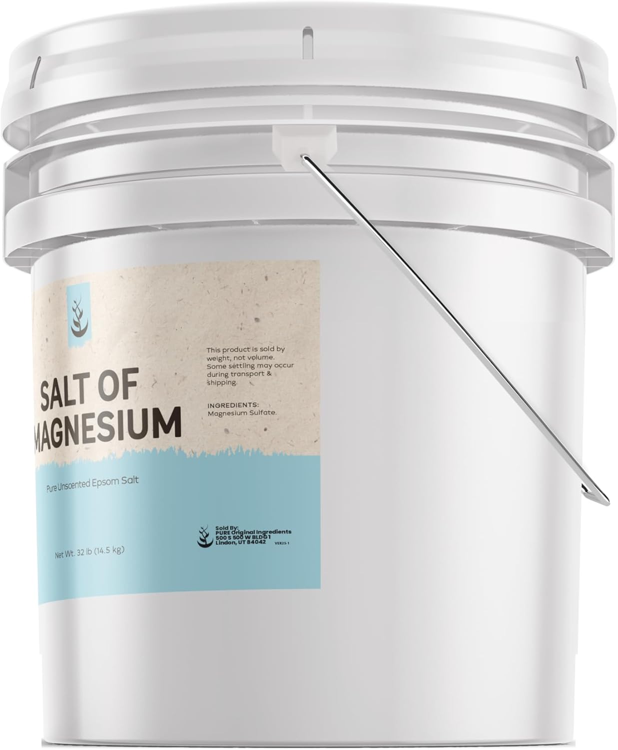 Pure Original Ingredients Epsom Salt (10 lb) Pure Magnesium Sulfate, Soaking Solution