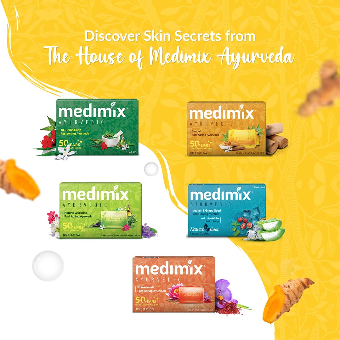 Medimix, Medimix Ayurvedic Turmeric & Argan Oil Soap, 115 Grams(gm)