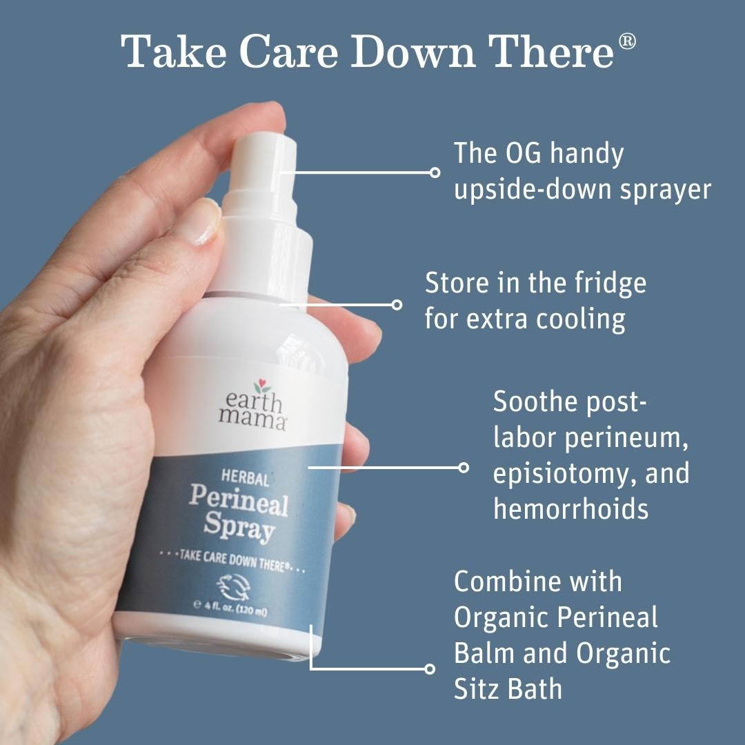 Earth Mama Postpartum Recovery Collection - 7 Pack - Nipple Butter, Perineal Spray, Perineal Balm, Herbal Sitz Bath, Milkmaid Tea, Periodic Tea & Booby Tubes - Thoughtful Gifts for New Moms
