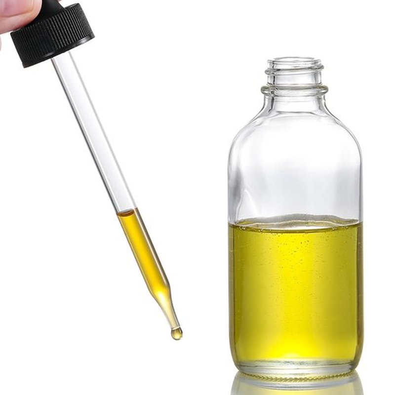 AOZITA 4 Pack, 4oz Clear Glass Dropper Bottles with 1 Funnel & 4 Lables - 120ml Tincture Bottles with Eye Droppers - Leakproof Essential Oils Bottles for Health, Personal Care & Beauty