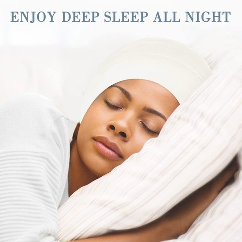 Fittia Satin Hair Bonnet for Sleeping, Silky No Frizzy for Curls Care, Adjustable Strap for Non-Slip, Dreadlocks Cap for Women&Men Ivory