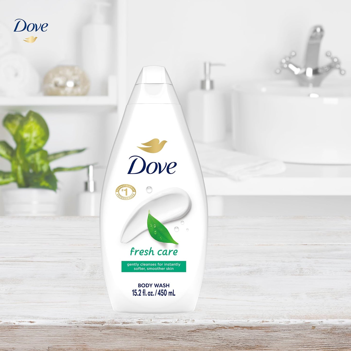 Dove Body Wash Fresh Care 3-Pack – Revitalizing & Moisturizing Cleanser for Smooth, Soft Skin, 15.2 Oz Ea