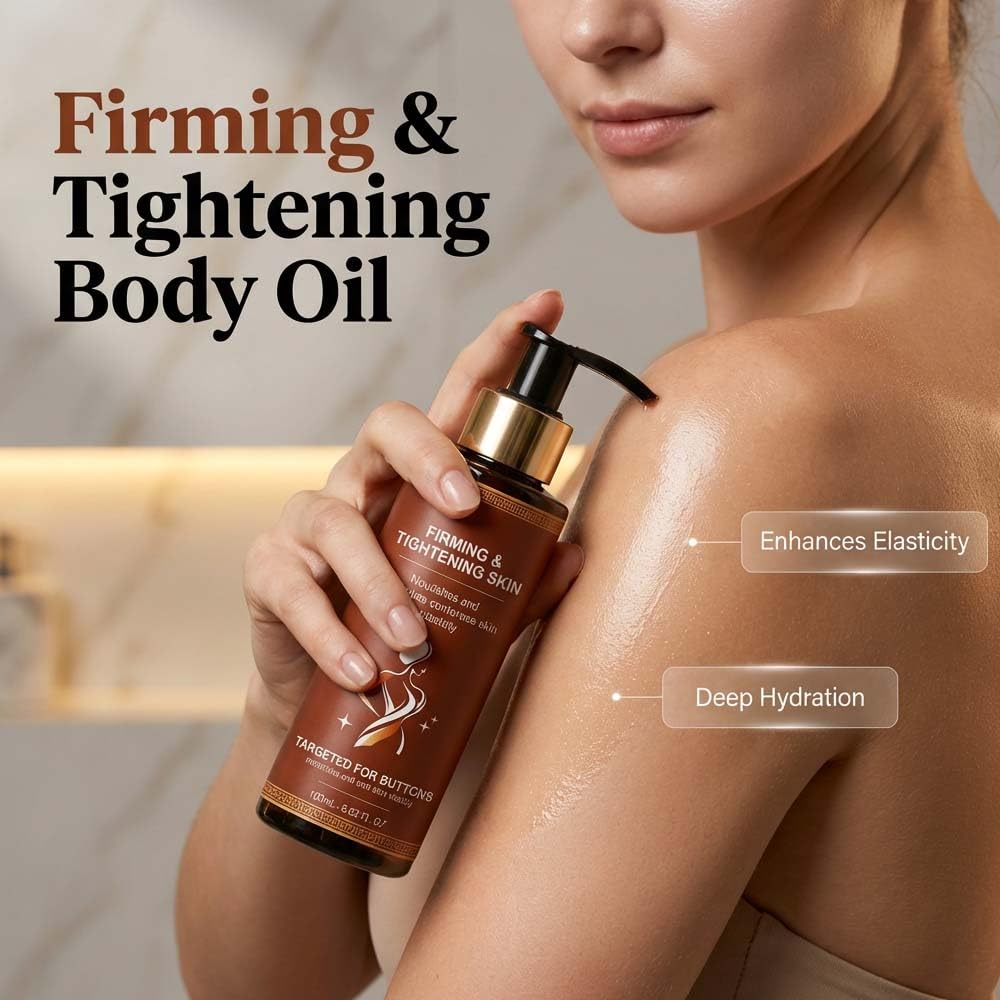 PUNHAIL Body Firming Oil, 2026 New Firming Body Oil for Women, Refreshing Non-greasy Fast-Absorbing, Body Oil After Shower Tightening & Hydrating for Arms, Legs, Stomach, Body (1PCS)