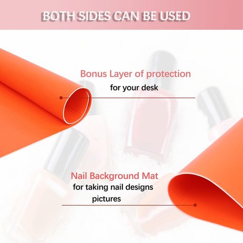 Arm Rest for Nails Tech with Nail Table Mat,Microfiber Leather Nail Hand Rest, No Installation Required Manicure Hand Rest Stand Nail Art Accessories Tool for Nails Tech(Orange)