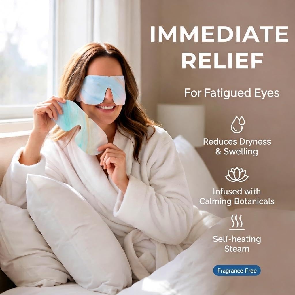 FACEMOON 16 Packs Self Heating Steam Eye Masks: